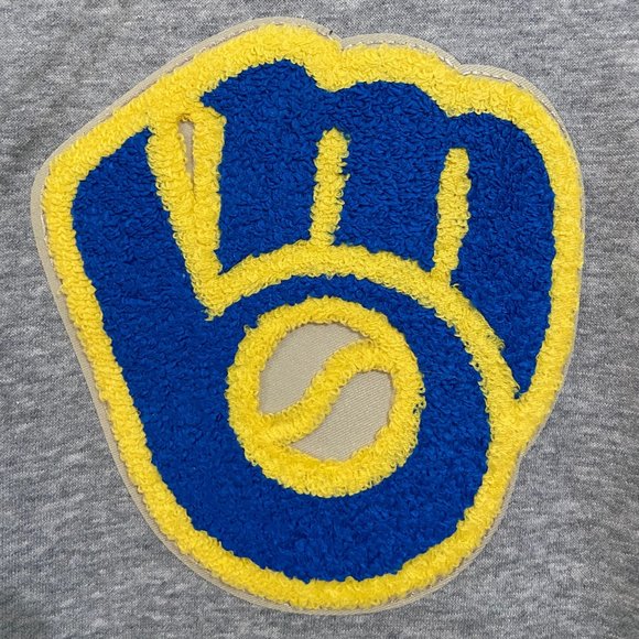 Nike Milwaukee Brewers MLB Cooperstown Collection Hoodie Gray NKNF-06G 2XL NEW - Picture 4 of 6